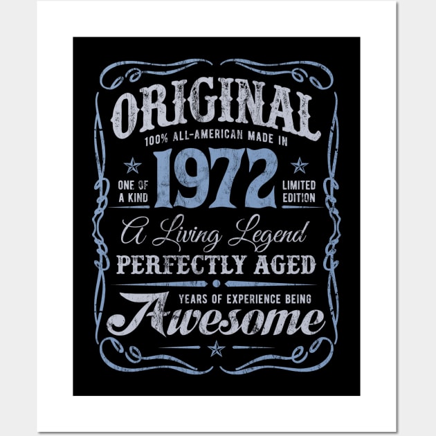 Original 1972 Birthday Gift THE LIVING LEGEND Wall Art by Irregulariteez